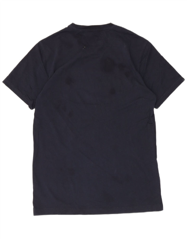 Camiseta gráfica masculina Penguin Top médio azul marinho