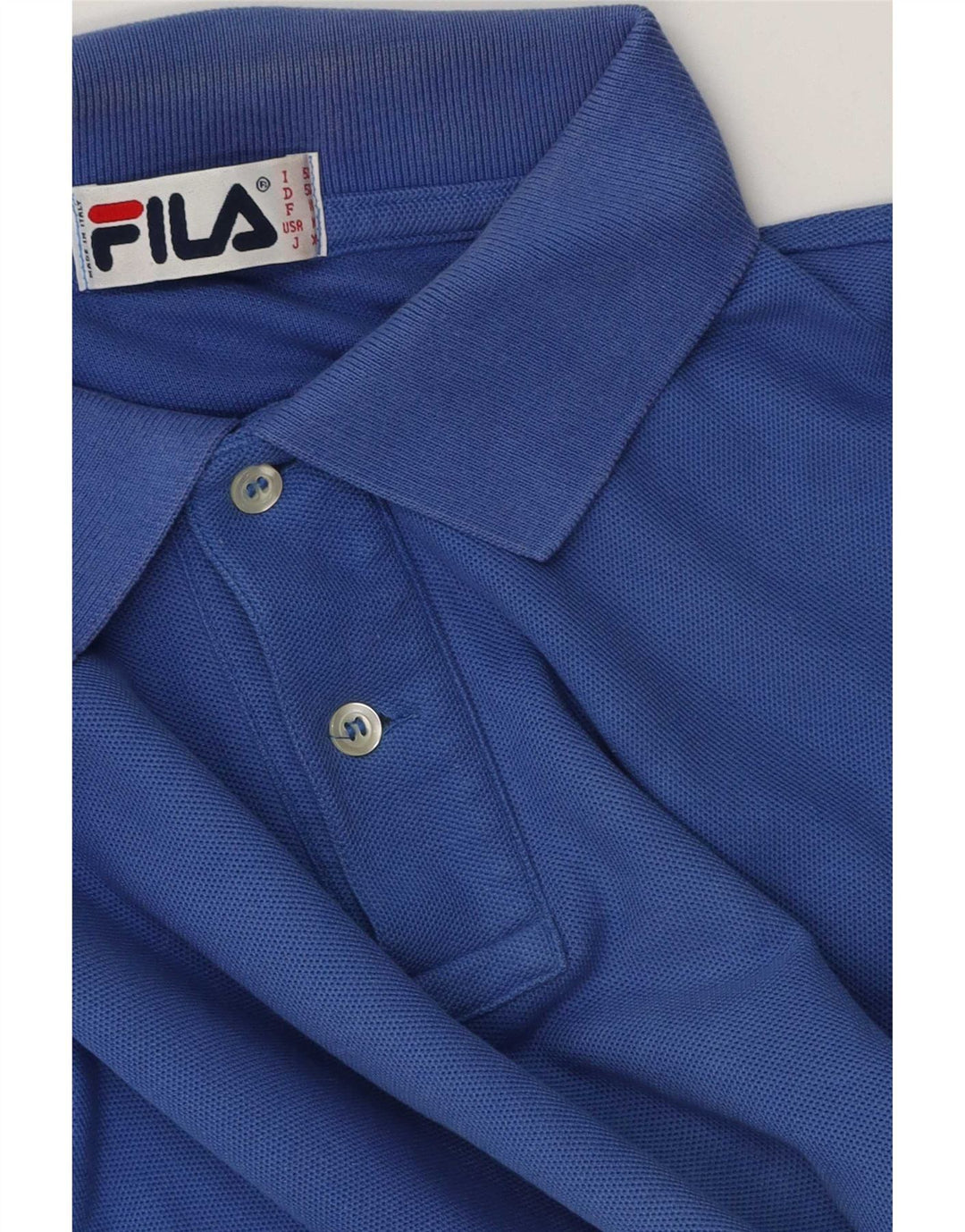 Camisa Polo Masculina Fila IT 50 Azul Médio