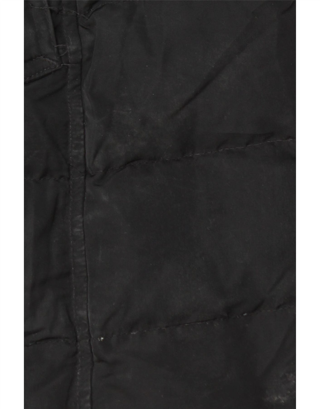 Casaco acolchoado com capuz feminino MASSIMO DUTTI UK 18 XL preto poliéster