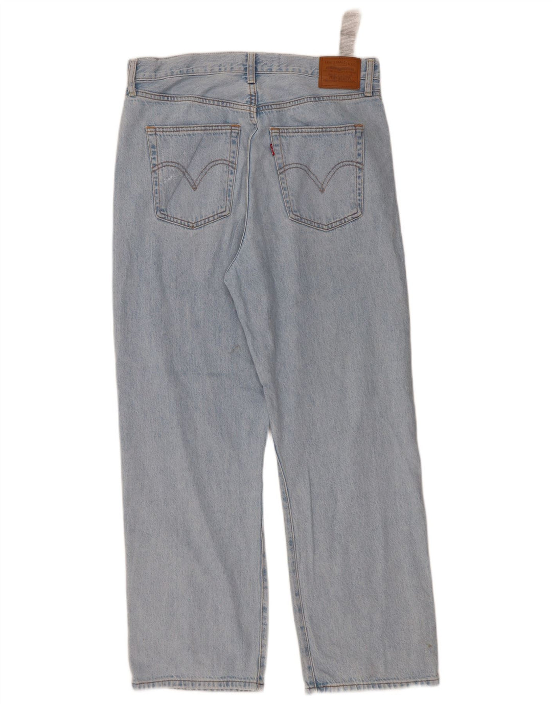 Calça jeans reta feminina LEVI'S Ribcage W31 L29 algodão azul