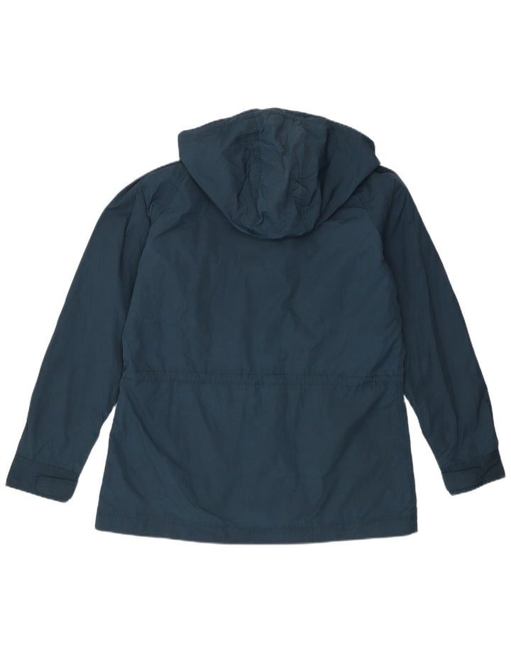 Jaqueta utilitária feminina Eddie Bauer com capuz Reino Unido 16 grande azul nylon