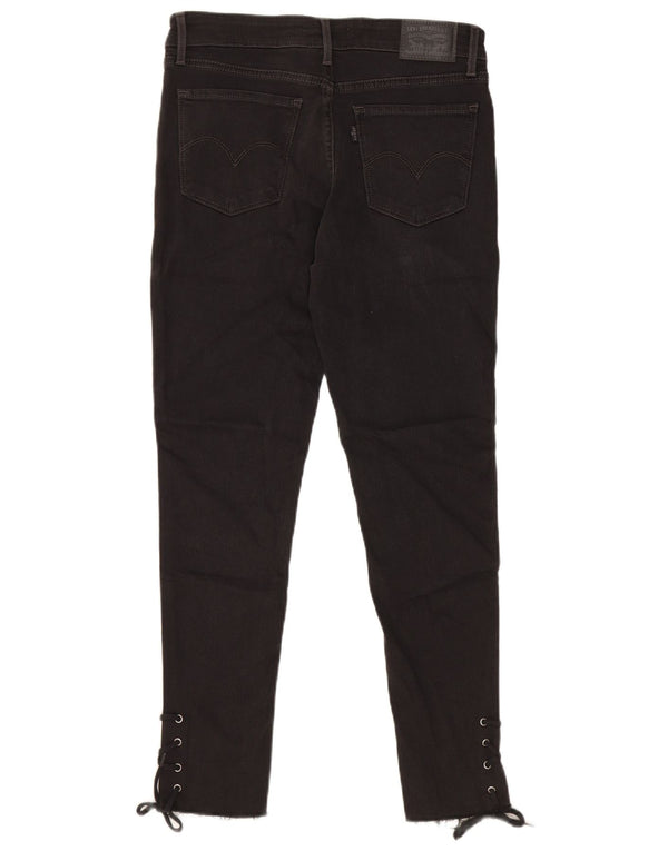 Calça jeans feminina LEVI'S 711 skinny W28 L27 algodão preto