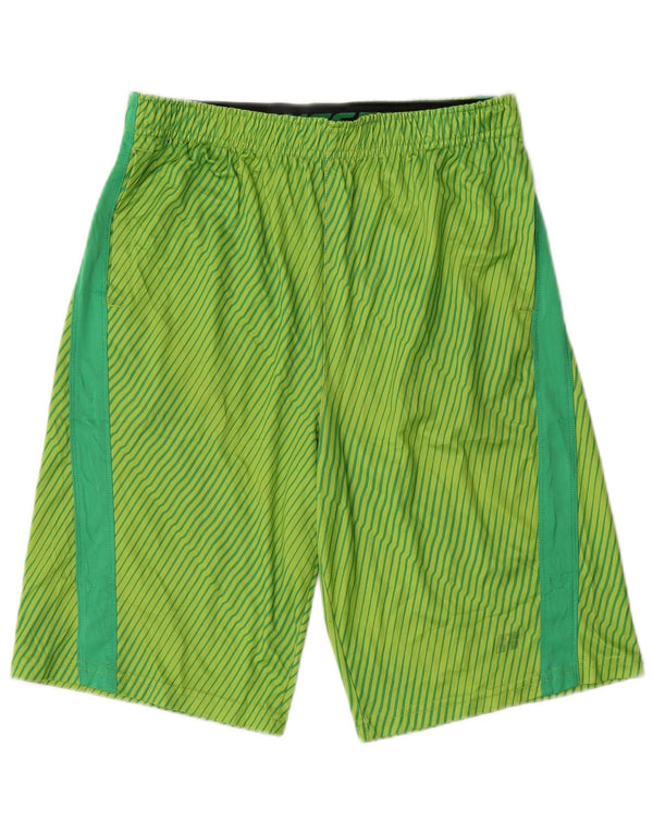 Russell Athletic Boys Sport Shorts 13-14 Years  Green Striped Polyester