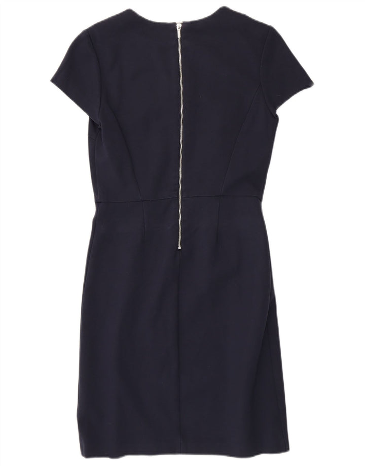 Vestido bainha feminino Tommy Hilfiger US 4 pequeno azul marinho viscose