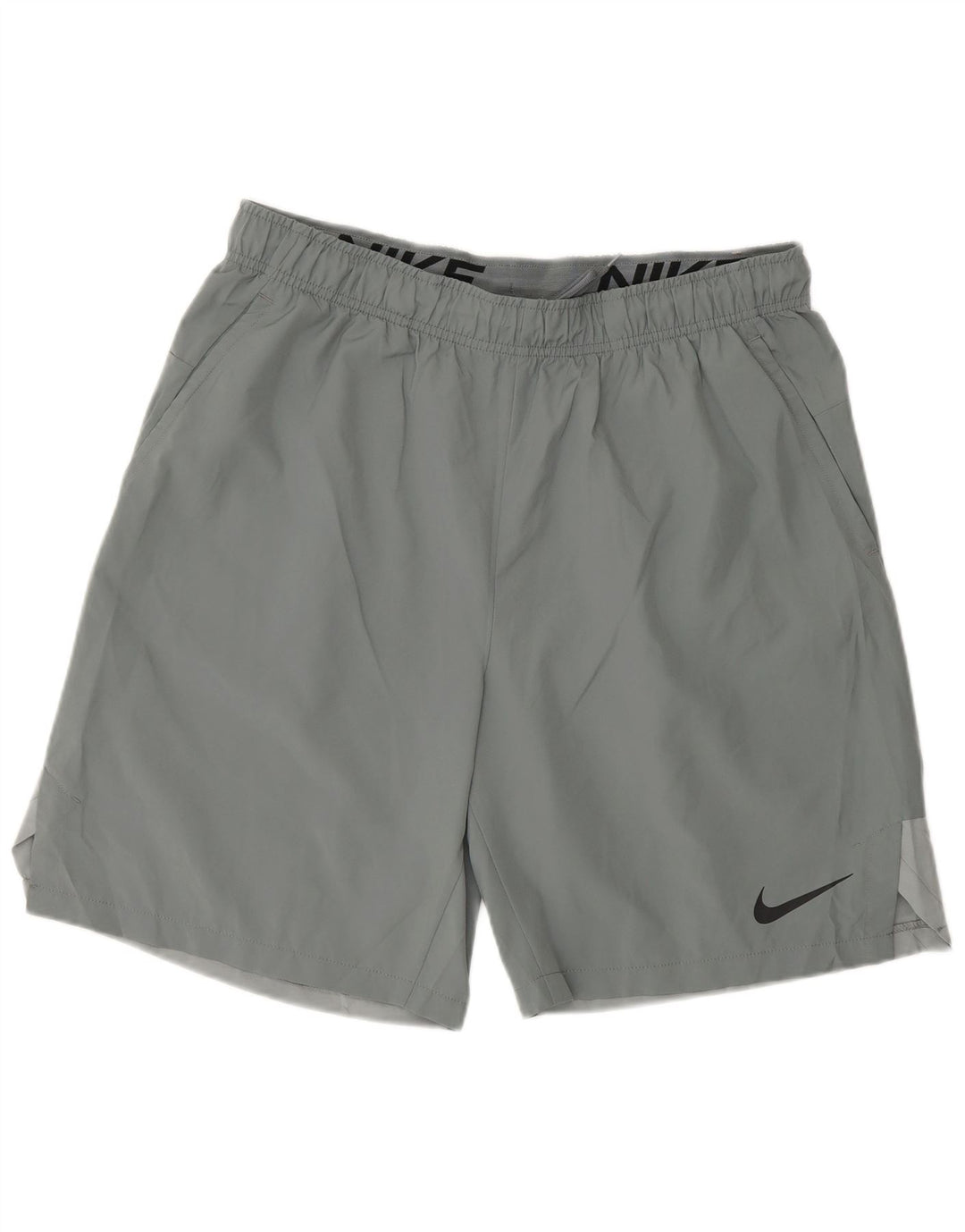 Shorts esportivos masculinos Nike Dri Fit grande poliéster cinza