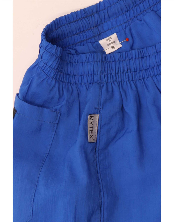Calça de treino masculina vintage pequena azul