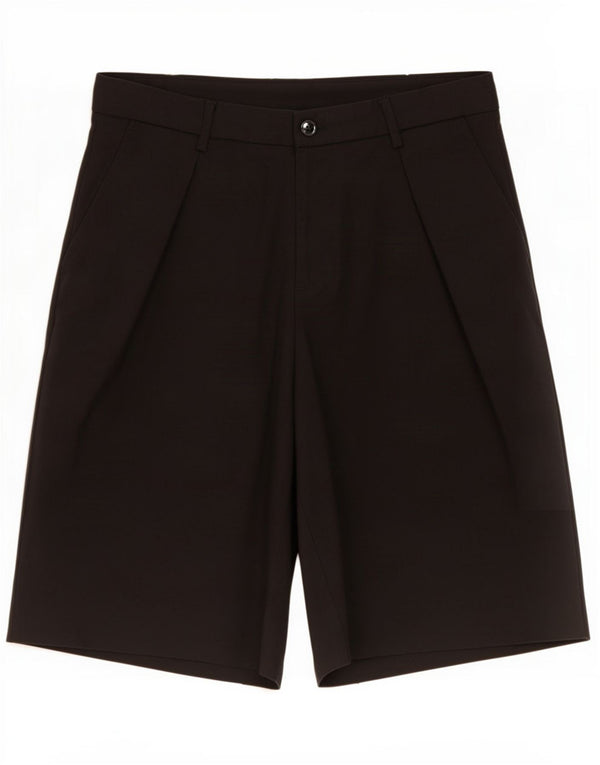 Zara Mens Chino Shorts EU 40 Médio W31 Algodão Preto