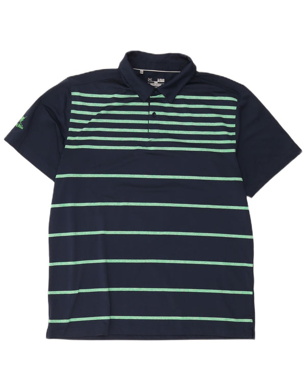 Camisa polo masculina Under Armour Heat Gear XL azul marinho listrada