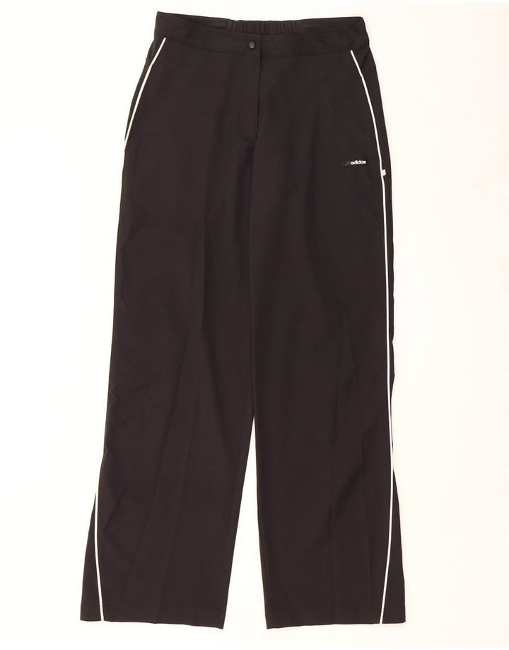 Calças de treino femininas ADIDAS UK 14 médio preto poliéster