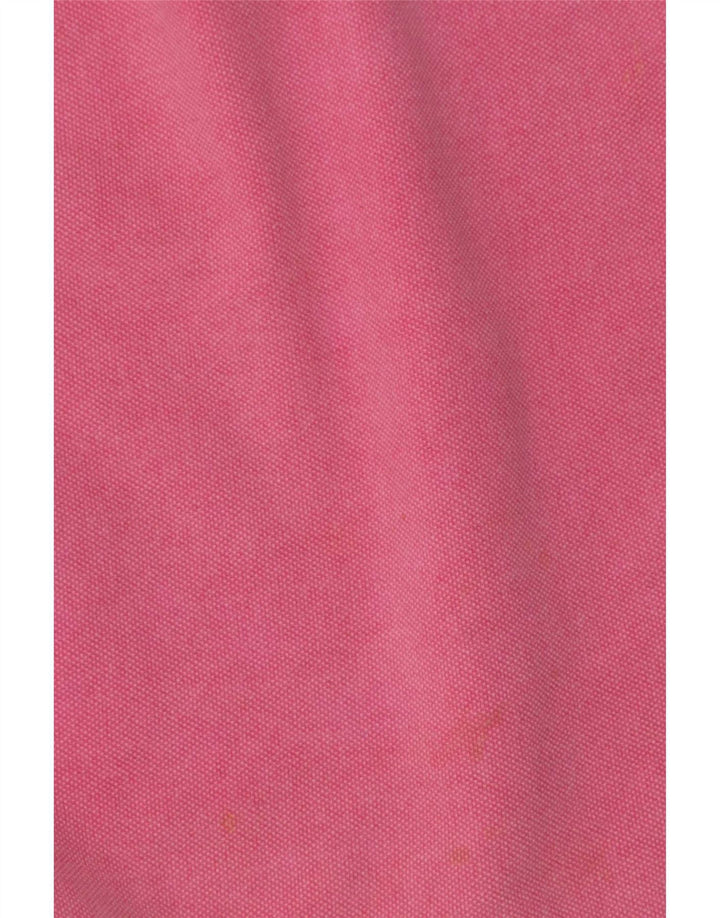 Suéter feminino Crew Clothing com gola redonda e botão UK 12 algodão rosa médio