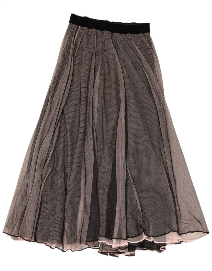 Saia larga feminina GABI LAUTON EU 40 médio W28 poliéster preto