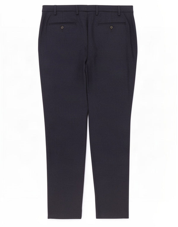 Calça masculina Marks & Spencer sob medida Slim Suit W40 L33 azul marinho