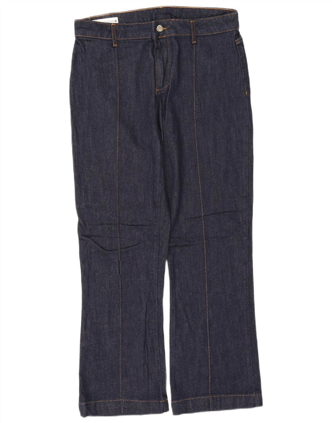 Zara Jeans Bootcut Feminino EU 40 Médio W30 L27 Azul Marinho Algodão