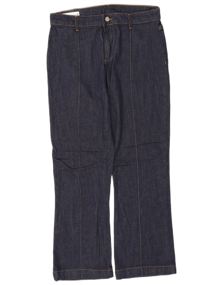 Zara Jeans Bootcut Feminino EU 40 Médio W30 L27 Azul Marinho Algodão