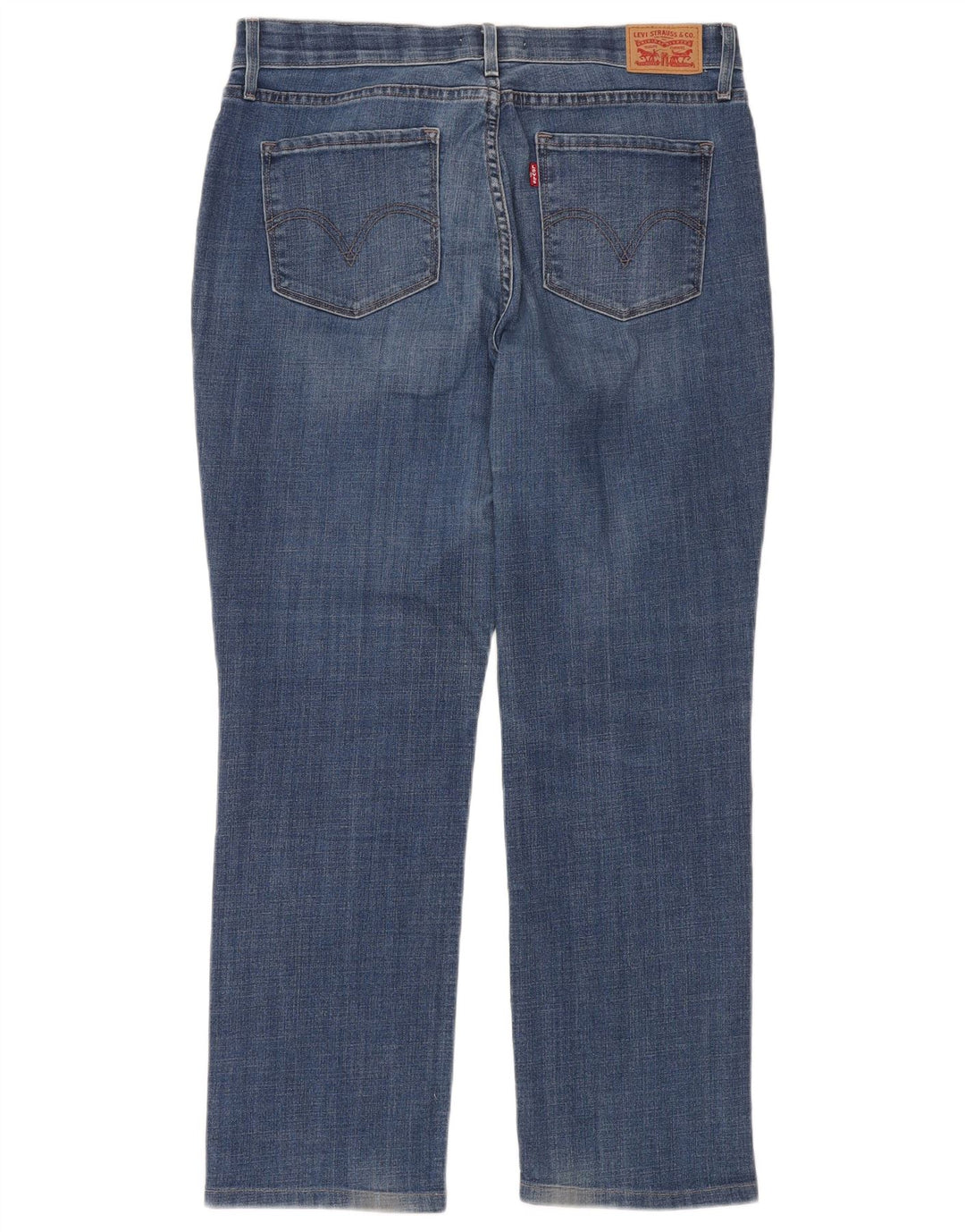 Calça jeans feminina Levi's 525 Straight US 14 XL W36 L30 Azul