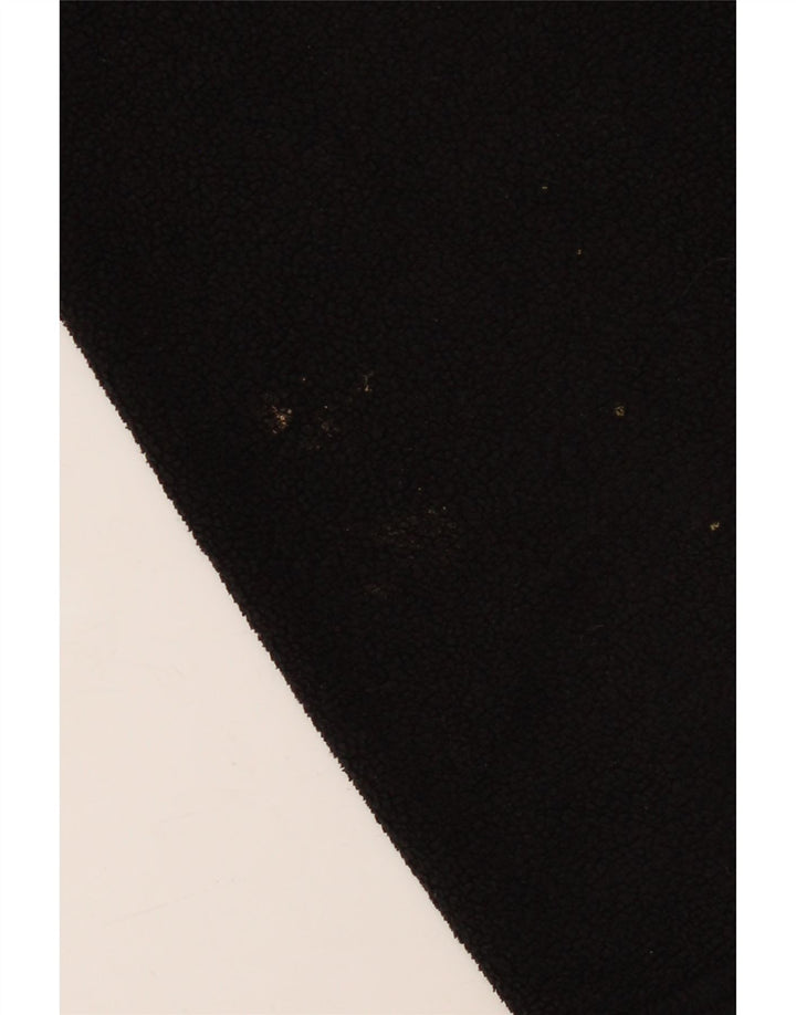 ANIMAL Suéter masculino de lã com zíper e gola grande poliéster preto