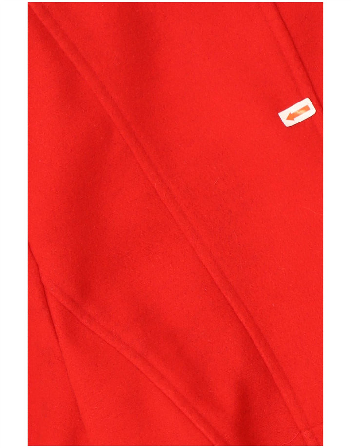 Sobretudo feminino De la Creme UK 12 poliéster vermelho médio