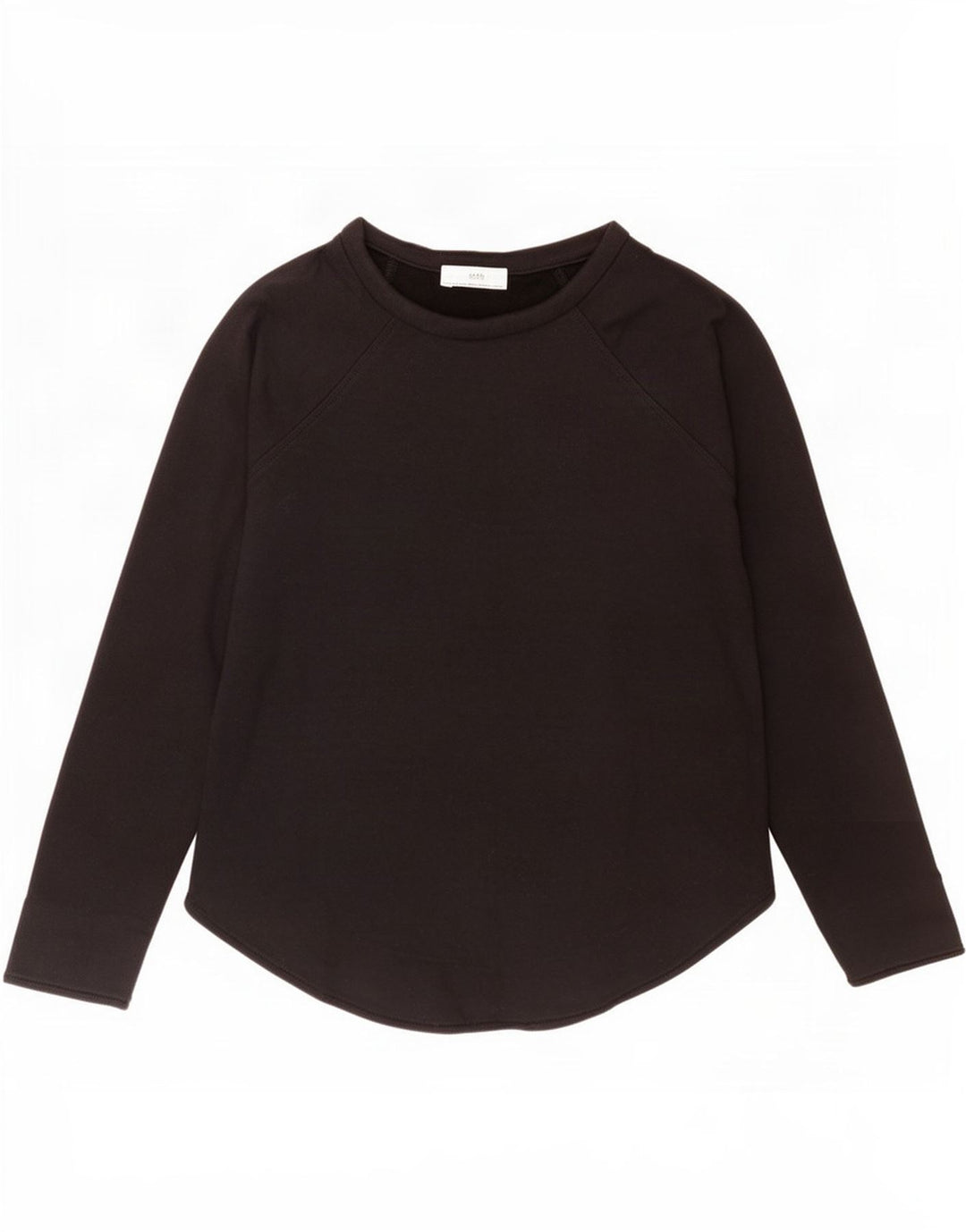 Top feminino Zara manga comprida UK 10 pequeno preto