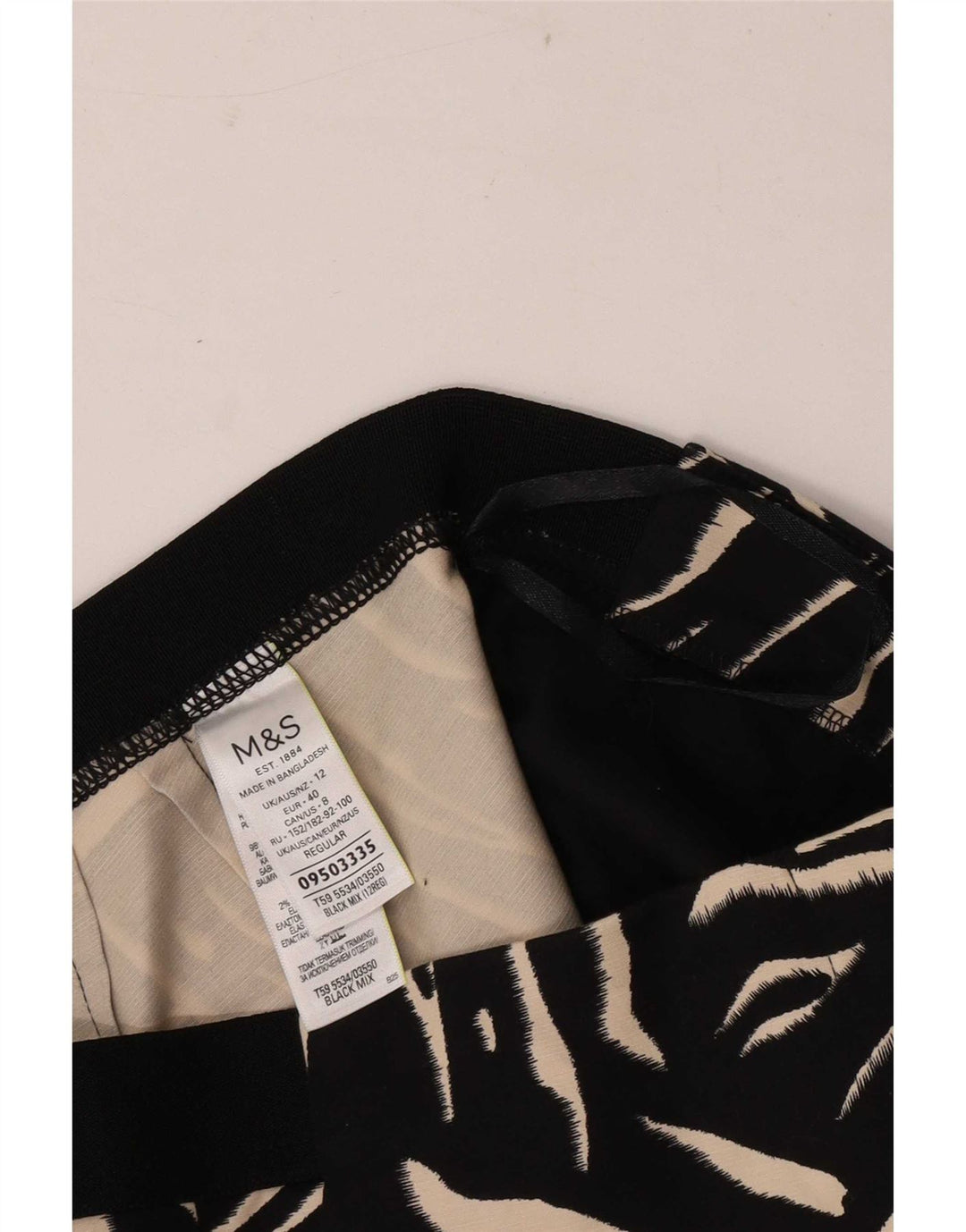 Calça capri feminina Marks & Spencer Reino Unido 12 médio W30 L21 preta