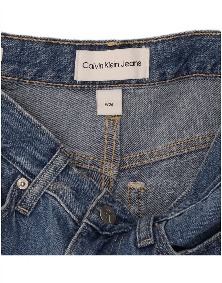 Calça jeans reta feminina CALVIN KLEIN W26 L27 azul
