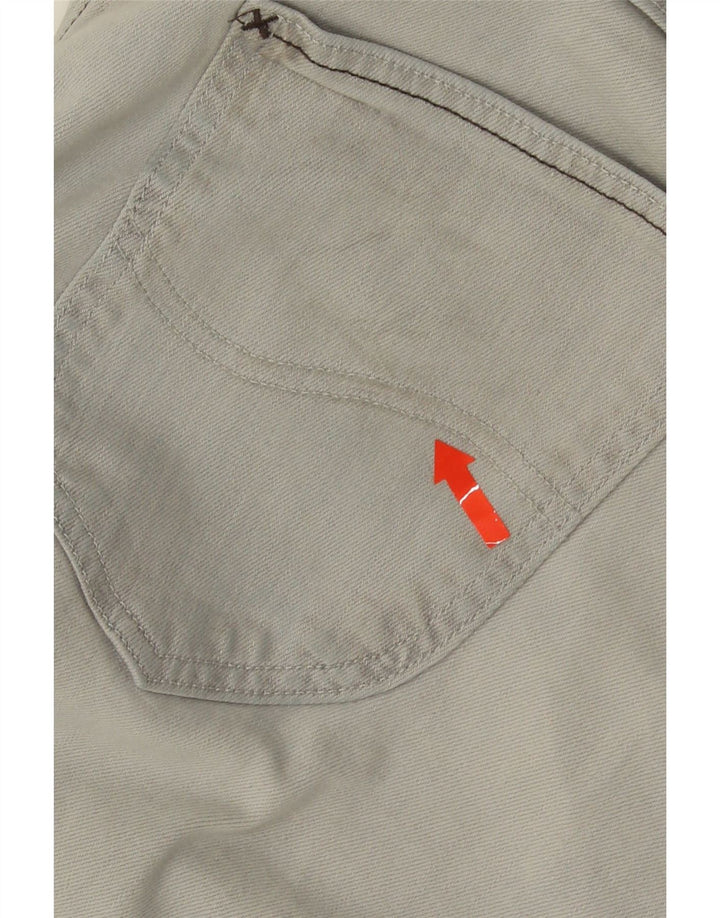Shorts jeans curtos Lee masculino com 5 bolsos W32 algodão cinza médio