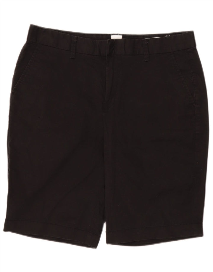 Shorts Chino Feminino Gap UK 8 Pequeno W32 Algodão Preto