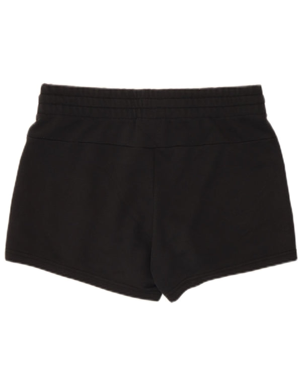 Adidas Womens Graphic Sport Shorts Reino Unido 8/10 Pequeno Preto Colorblock Algodão
