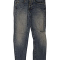 Zara Mens Jeans Slim Distressed EU 42 Grande W32 L30 Azul