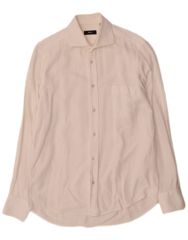 Camisa masculina Hugo Boss tamanho 38 médio branco