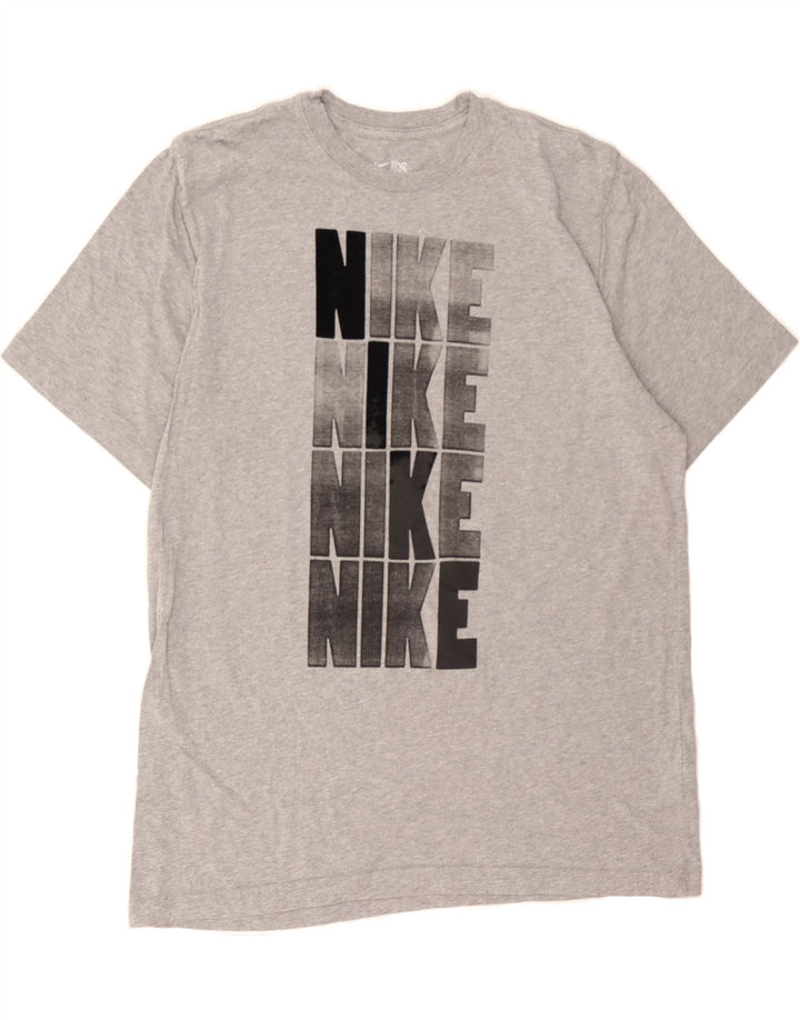 NIKE Mens Regular Fit Graphic T-Shirt Top 2XL Grey Cotton Vintage Nike and Second-Hand Nike from Messina Hembry 