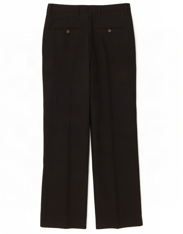 Zara Mens Straight Chino Calças EU 38 Pequeno W30 L33 Poliéster Preto