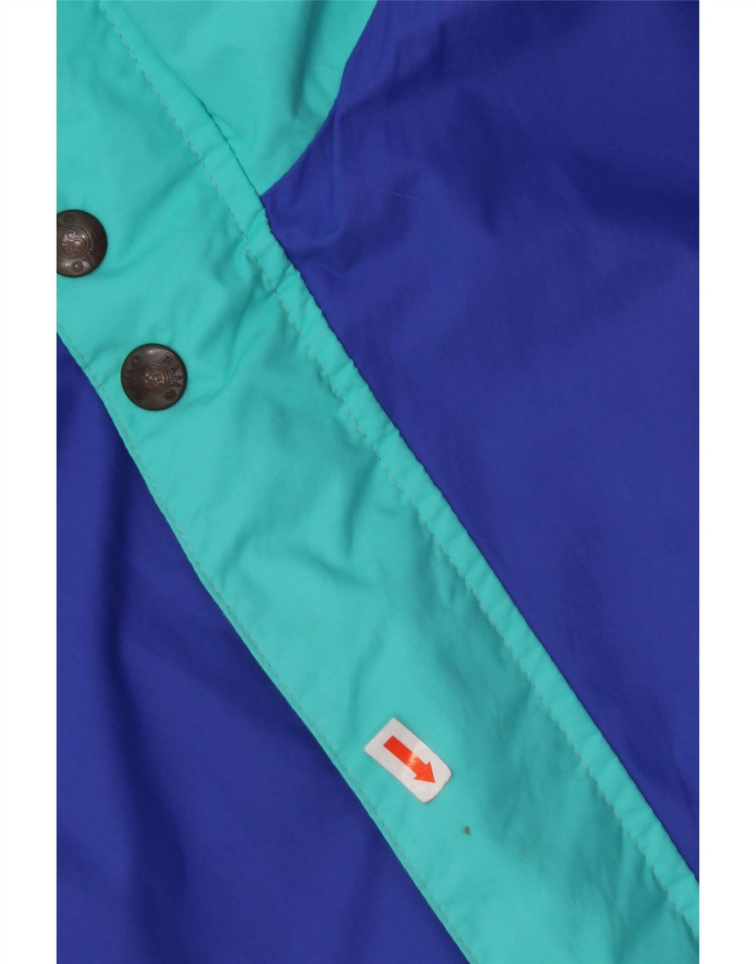 Jaqueta de chuva masculina BAILO com ajuste solto IT 46 poliéster colorblock azul pequeno