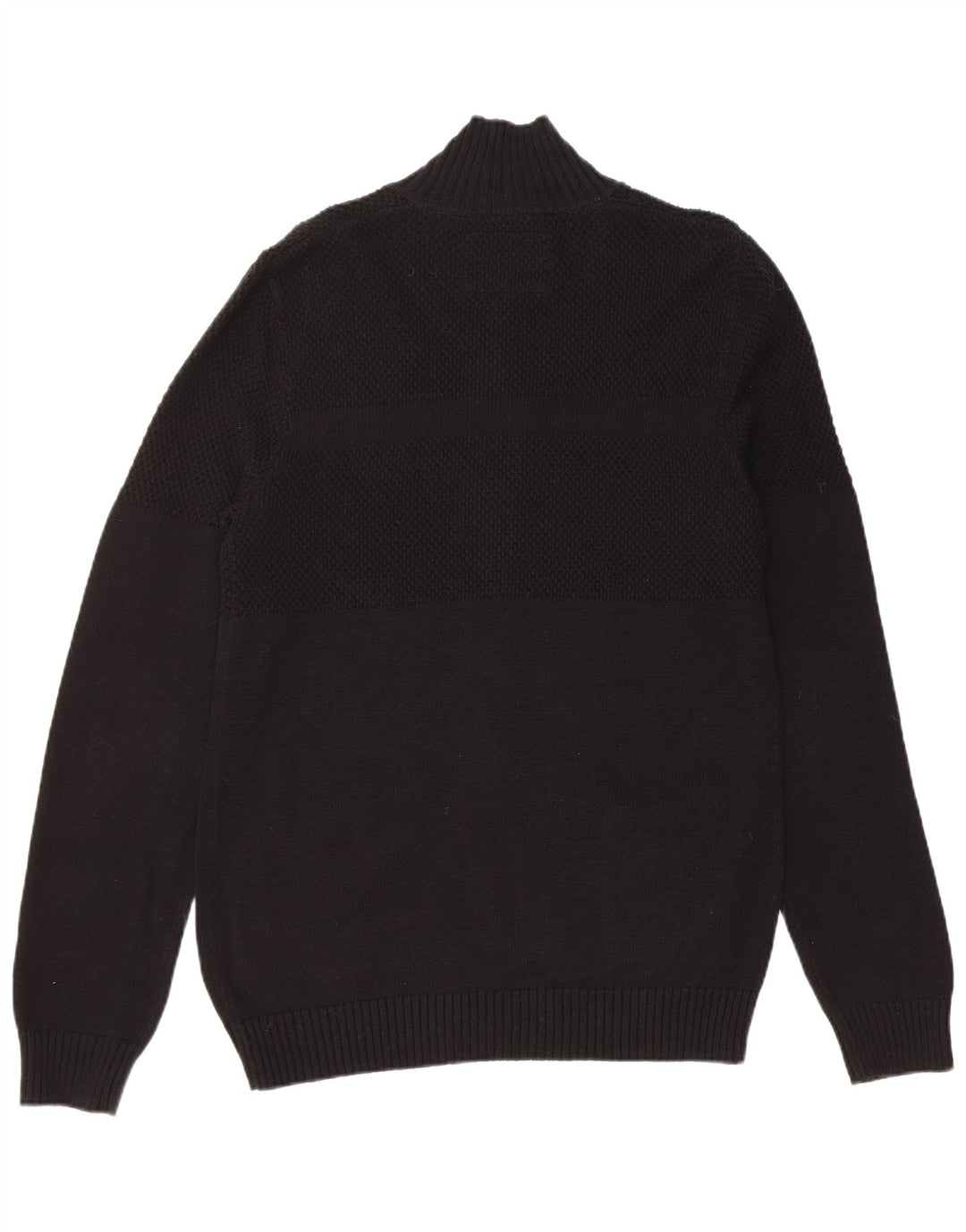 Suéter cardigã masculino GUESS grande algodão preto