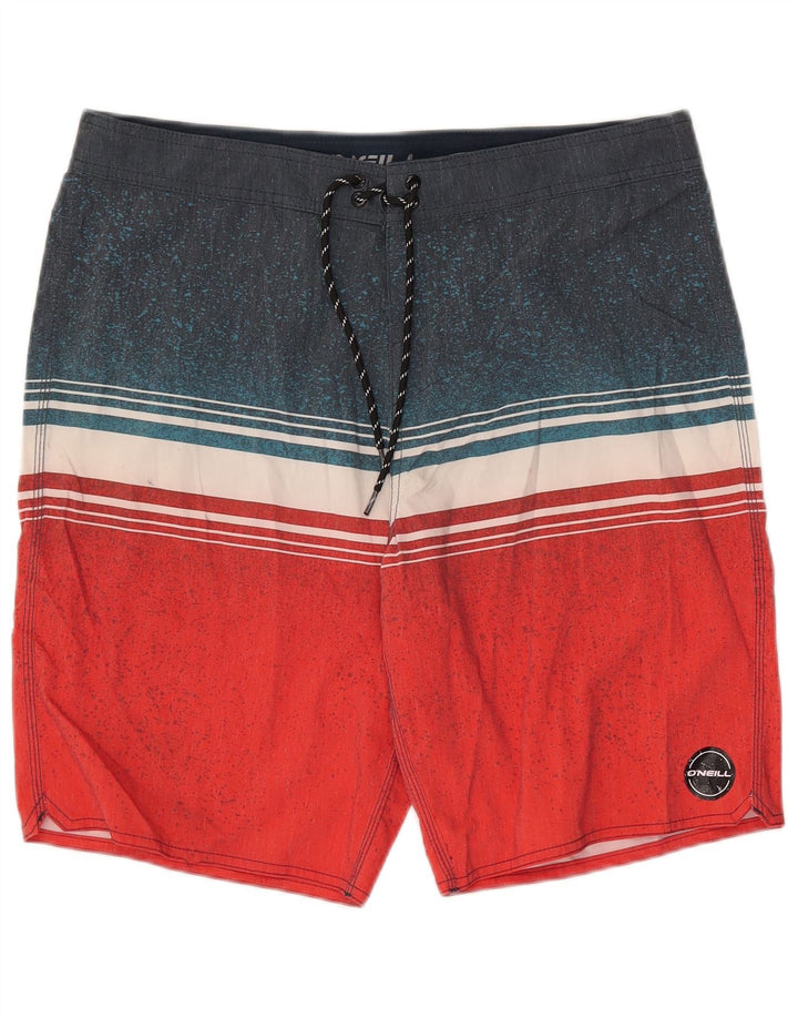 Shorts de natação masculino O'NEILL grande poliéster colorblock vermelho