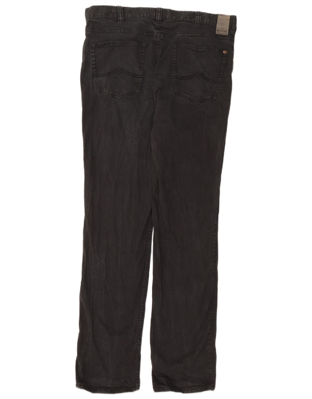 MUSTANG Mens Tramper Slim Calça Casual W38 L36 Algodão Preto