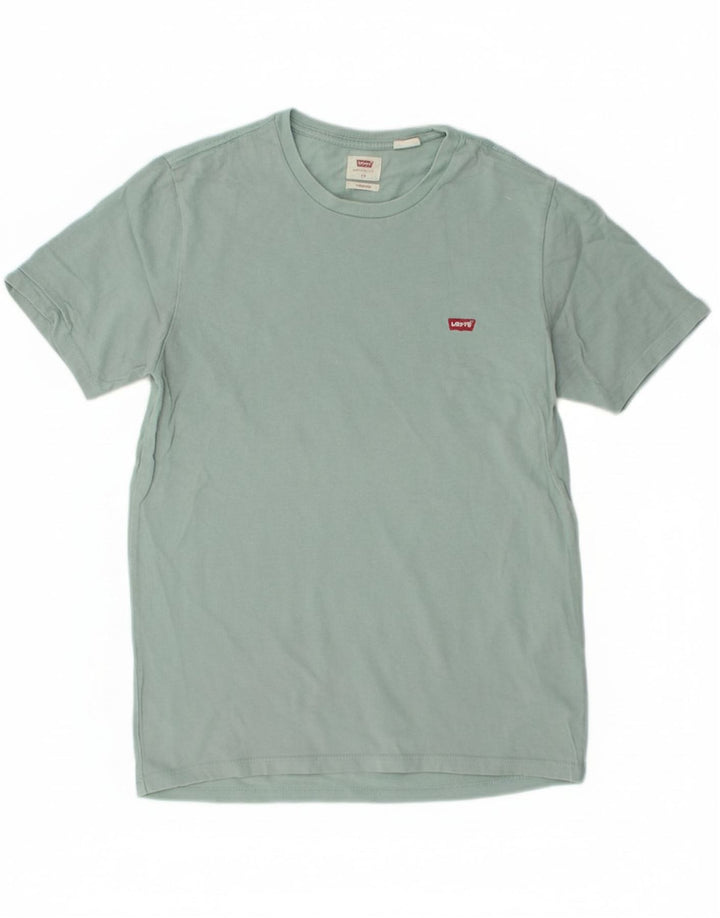 Camiseta masculina LEVI'S Standard Fit Top XS de algodão verde