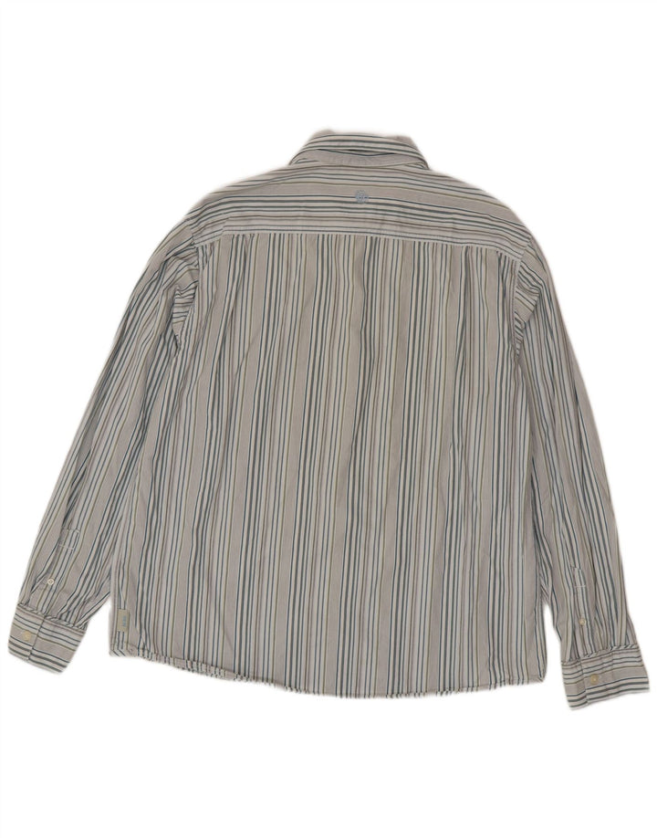 Camisa masculina Fat Face XL algodão listrado multicolorido