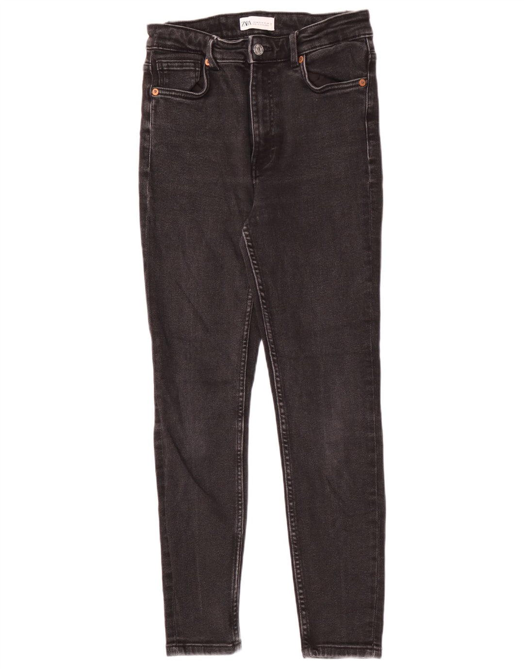 Zara Jeans Skinny Feminino EU 40 Médio W30 L27 Preto