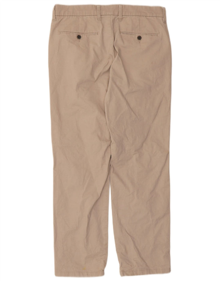 Calça Chino Masculina Marks & Spencer Regular Fit W32 L29 Algodão Bege