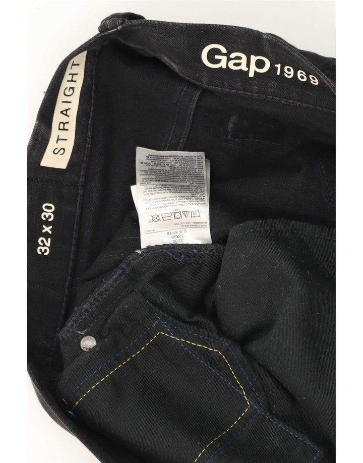 Jeans retos masculinos Gap W32 L30 algodão preto