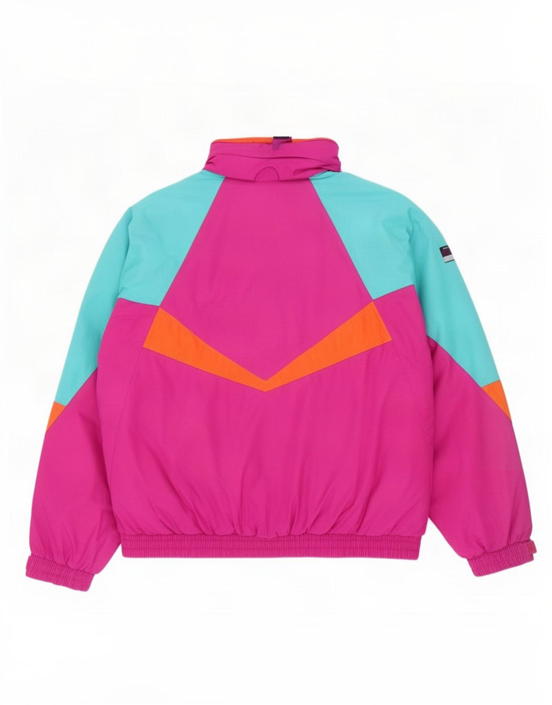Jaqueta de esqui masculina Aesse Loose Fit UK 36 poliamida colorblock rosa pequena