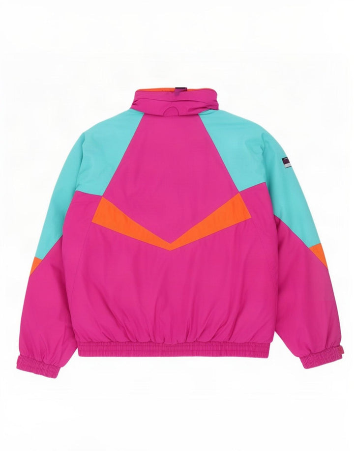 Jaqueta de esqui masculina Aesse Loose Fit UK 36 poliamida colorblock rosa pequena