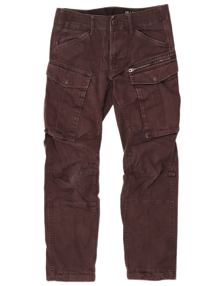 Calça cargo reta masculina G-Star W28 L30 algodão cinza