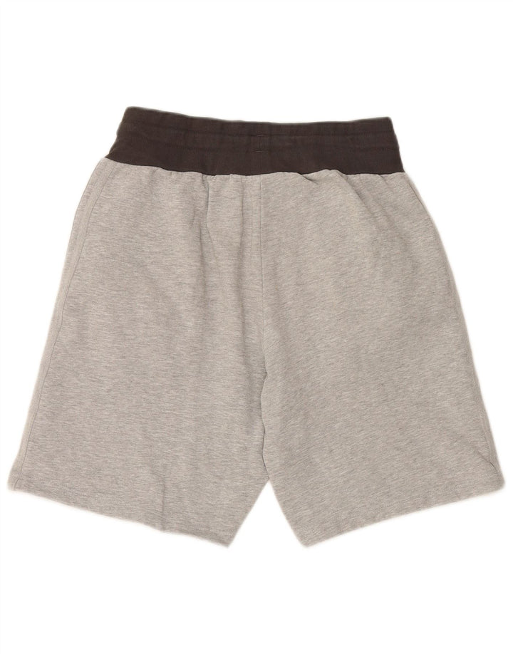 Shorts esportivos masculinos ADIDAS médio cinza colorblock algodão