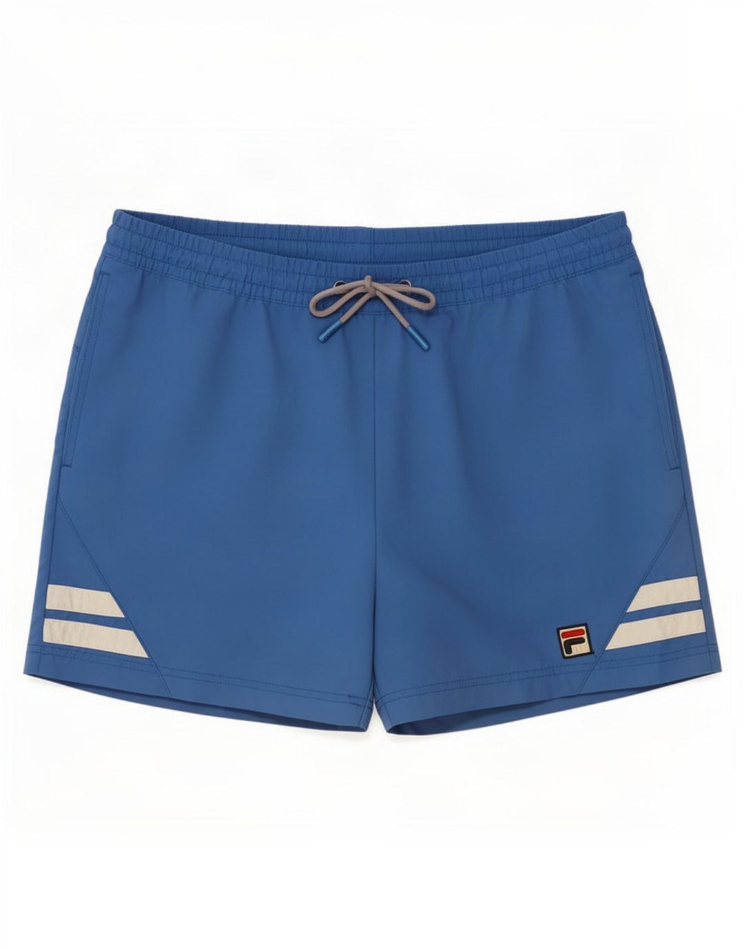Shorts de natação masculino Fila grande azul Colourblock Nylon