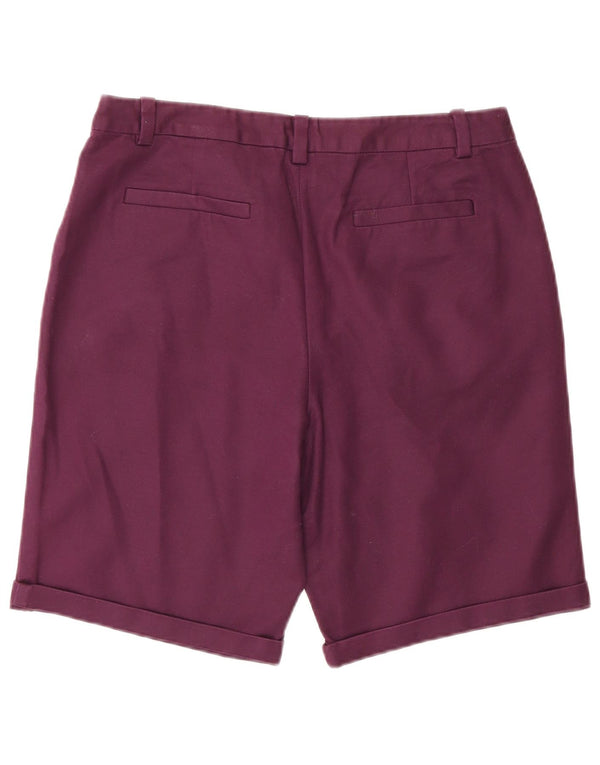 Shorts Chino femininos Crew Clothing UK 12 Médio W30 Algodão Borgonha