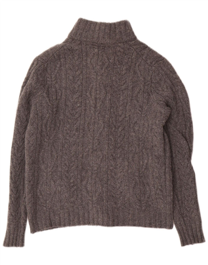 Suéter cardigã feminino Massimo Dutti Reino Unido 14 cinza médio