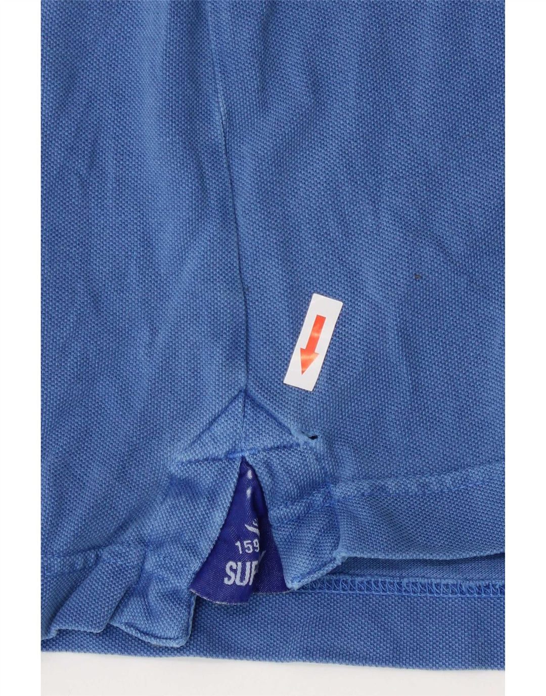 Camisa polo masculina Superdry azul médio