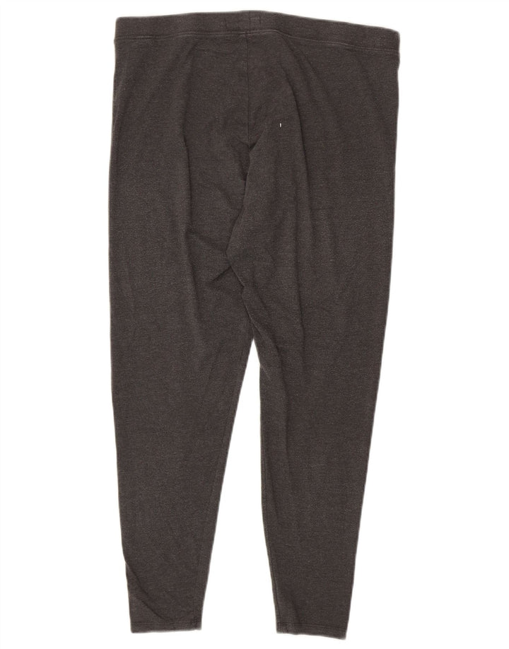 Leggings femininas Marks & Spencer Reino Unido 16 grande algodão cinza