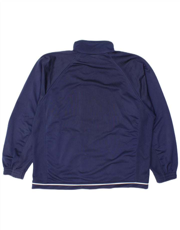 Asics Mens Tracksuit Top Jacket Pequeno Azul Marinho